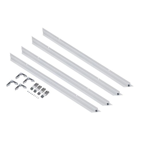 Einbaurahmen für 60x60 Paneele - Weiß, Aluminium