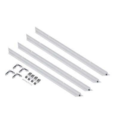 Einbaurahmen für 60x60 Paneele - Weiß, Aluminium