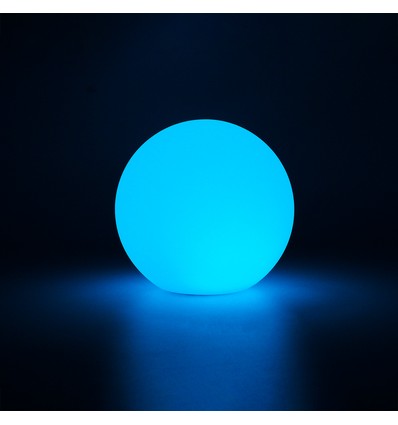 Ø10 cm RGB LED Kugel - Wiederaufladbar, mit Fernbedienung, IP66