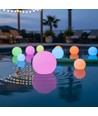 Ø20 cm RGB LED Kugel - Wiederaufladbar, mit Fernbedienung, IP66