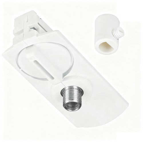 Lampensockel für 1-Phasen-Schienen - Weiß, 1F2W