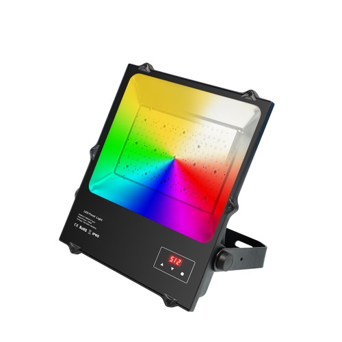 100W RGBW DMX Flutlicht - IP65, Arbeitsleuchte, DMX512