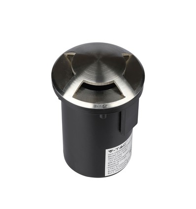 MR16 / GU5.3 Bodeneinbaustrahler, 12V - IP67, Edelstahl, Ø8,7cm, ohne Leuchtmittel
