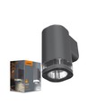 GU10 Wandleuchte - IP54 Außenbereich, grau, Aluminium, ohne Leuchtmittel
