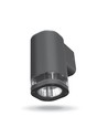 GU10 Wandleuchte - IP54 Außenbereich, grau, Aluminium, ohne Leuchtmittel