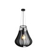 E27 Designer Pendelleuchte, Ø42cm - Mattschwarz, dekorative Deckenleuchte, ohne Leuchtmittel