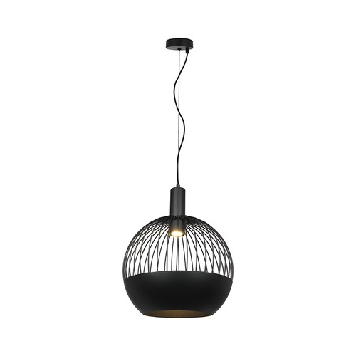 GU10 Designer Pendelleuchte - Mattschwarz, Metal serie, Ø40 cm