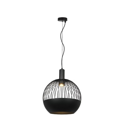 GU10 Designer Pendelleuchte - Mattschwarz, Metal serie, Ø40 cm