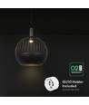 GU10 Designer Pendelleuchte - Mattschwarz, Metal serie, Ø40 cm
