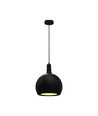 E27 Designer Pendelleuchte, Ø28cm - Schwarz, Metall und Keramik, ohne Leuchtmittel, max. 60W