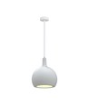 E27 Designer Pendelleuchte, Ø28cm - Keramik und Metall, weiß, ohne Leuchtmittel