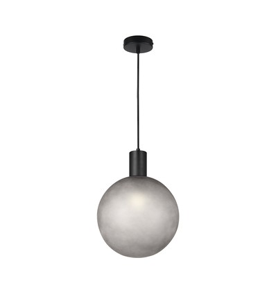 E27 Designer Pendelaufhängung - D100*H25mm, mattschwarz, ohne Leuchtmittel