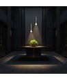 2x5W LED Designer Pendelleuchte - Ø15cm, 3000K, Sandy Black