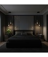 2x5W LED Designer Pendelleuchte - Ø15cm, 3000K, Sandy Black