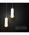 2x5W LED Designer Pendelleuchte - Ø15cm, 3000K, inkl. Leuchtmittel