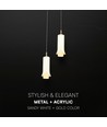 2x5W LED Designer Pendelleuchte - Ø15cm, 3000K, inkl. Leuchtmittel