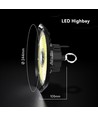 100W LED High Bay, 155lm/W - CREE Chip, IP65, 90 Grad, 6 Jahre Garantie