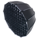 Softbox mit Raster, Ø65cm - Für 200W/300W Fluter, schwarz