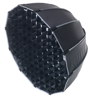 Softbox mit Raster, Ø65cm - Für 200W/300W Fluter, schwarz