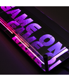 RGB Game On Neon Schild - Infinity Mirror Effekt, Bluetooth, App-Steuerung