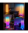 145cm RGBIC+CCT Stehlampe für Ecken - Bluetooth, App-Steuerung, Fernbedienung, 11W