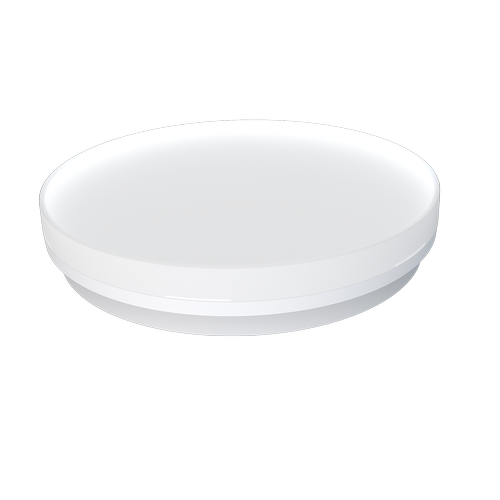 24/18/13W LED CCT Deckenleuchte - Ø28cm, Höhe: 5cm, IP54, weißer Rand, inkl. Leuchtmittel