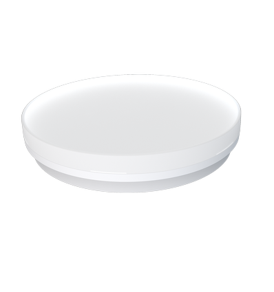 24/18/13W LED CCT Deckenleuchte - Ø28cm, Höhe: 5cm, IP54, weißer Rand, inkl. Leuchtmittel