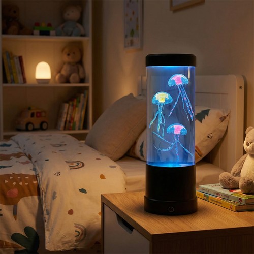 Jellyfish RGB 25 cm hohe Lampe - Ø9 cm, perfekt für Kinder und Junggebliebene