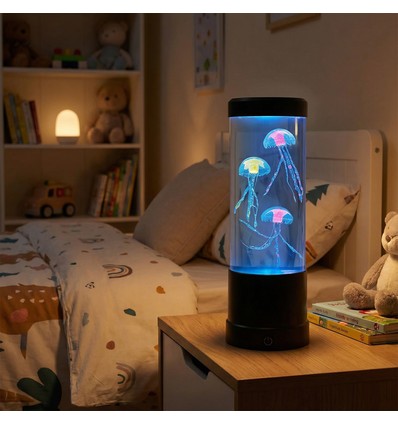 Jellyfish RGB 25 cm hohe Lampe - Ø9 cm, perfekt für Kinder und Junggebliebene