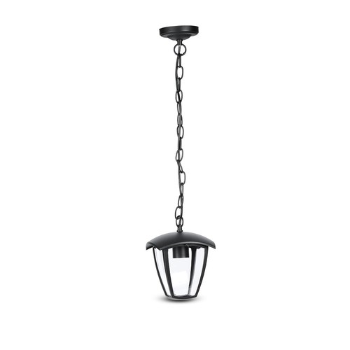 E27 Gartenlampe aus Aluminium - IP44 Außen, Schwarz, 74cm hoch, ohne Leuchtmittel
