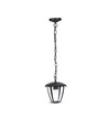E27 Gartenlampe aus Aluminium - IP44 Außen, Schwarz, 74cm hoch, ohne Leuchtmittel