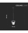 E27 Gartenlampe aus Aluminium - IP44 Außen, Schwarz, 74cm hoch, ohne Leuchtmittel