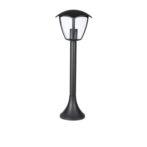E27 Gartenlampe, 60cm - Schwarz, IP44, Aluminium, für Garten und Wege, ohne Leuchtmittel