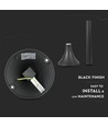 E27 Gartenlampe, 60cm - Schwarz, IP44, Aluminium, für Garten und Wege, ohne Leuchtmittel