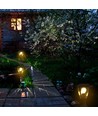 Schwarze Gartenleuchte / Pollerleuchte - E27 Fassung, IP44 Außen, Aluminium, ohne Leuchtmittel