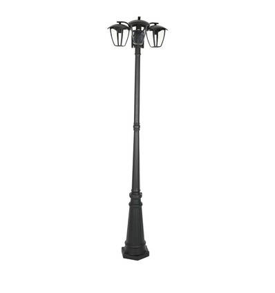 199cm 3 x E27 Gartenleuchte - IP44, Graphitschwarz, Aluminium, 3 Jahre Garantie