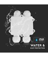 Wasserdichte 4-Wege Verteilerdose, IP68 - Weiß, 4-Pin, 24A, 450V, UV-beständig, 0,5-4mm²