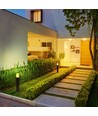 50cm GU10 Gartenlampe/Pollerleuchte - IP54 Außen, rund, schwarz, Alu, ohne Leuchtmittel