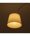 E27 Stehlampe mit Marmorfuß, 192cm - Elfenbein, Metall, max 60W, ohne Leuchtmittel