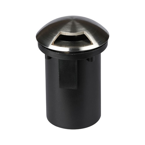 Ø8,7cm MR16 Bodeneinbaustrahler, 12V - IP67, Edelstahl, 1 Fenster, ohne Leuchtmittel