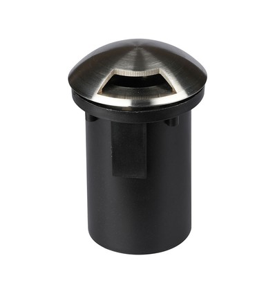 Ø8,7cm MR16 Bodeneinbaustrahler, 12V - IP67, Edelstahl, 1 Fenster, ohne Leuchtmittel