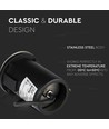 Ø8,7cm MR16 Bodeneinbaustrahler, 12V - IP67, Edelstahl, 1 Fenster, ohne Leuchtmittel
