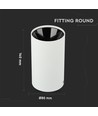 Vt-882 Lampe GU10 - rund, weiß+schwarz