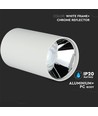 GU10 Aufbaustrahler - Rund, Weiß und Chrom, Aluminium, ohne Leuchtmittel