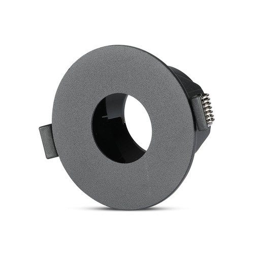 GU10 Einbaustrahler - Rund, Schwarz/Schwarz, Aluminium, Ø8,3 cm, Lochmaß: Ø7,5 cm, ohne Leuchtmittel