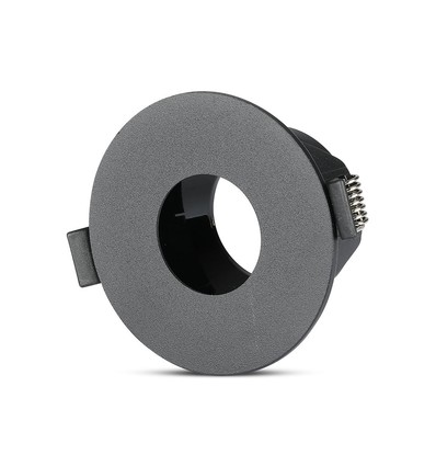 GU10 Einbaustrahler - Rund, Schwarz/Schwarz, Aluminium, Ø8,3 cm, Lochmaß: Ø7,5 cm, ohne Leuchtmittel