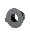 GU10 Einbaustrahler - Rund, Schwarz/Schwarz, Aluminium, Ø8,3 cm, Lochmaß: Ø7,5 cm, ohne Leuchtmittel