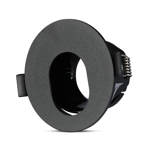GU10 Einbaustrahler - Schwarz, rund, Aluminium, Lochmaß: Ø7,5 cm, Maße: Ø8,3 cm, IP20