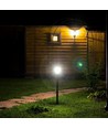 E27 Gartenlampe aus Edelstahl - 80cm, Schwarz/Grau, IP44 Außenbereich, ohne Leuchtmittel