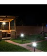 E27 Gartenlampe aus Edelstahl - 80cm, Schwarz/Grau, IP44 Außenbereich, ohne Leuchtmittel